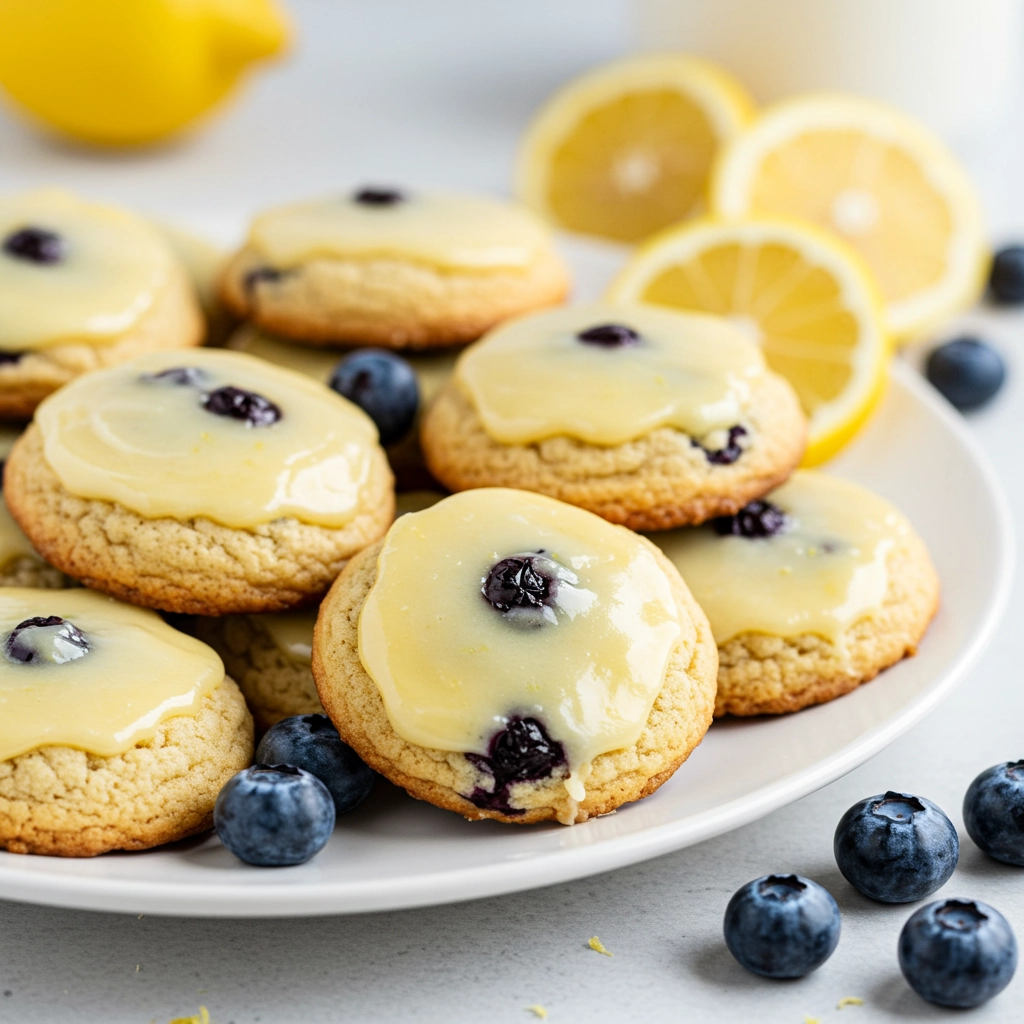 Blueberry Lemon-Frost Cookies