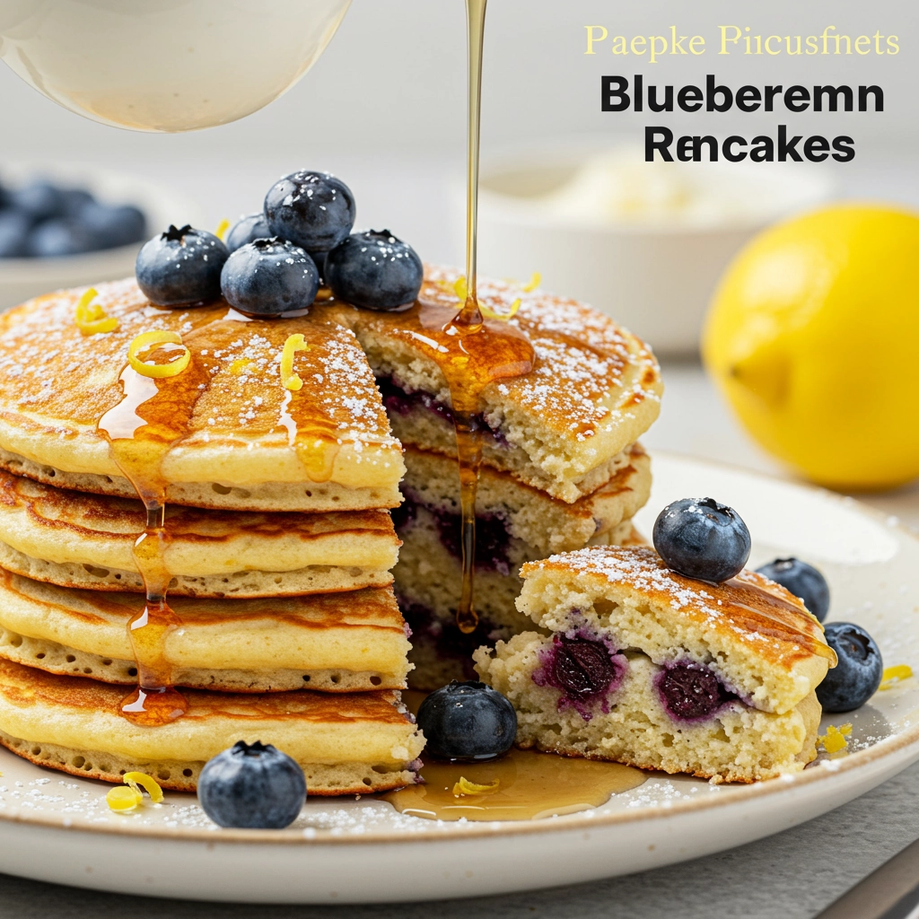 Blueberry Lemon Ricotta Pancakes
