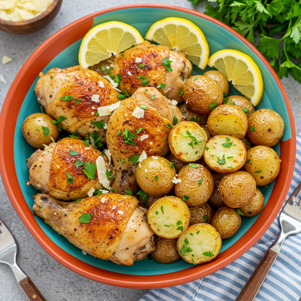 Chicken Garlic Herb and Potato Bowl