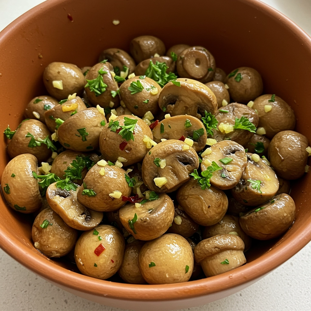 Garlic Mushrooms Snack