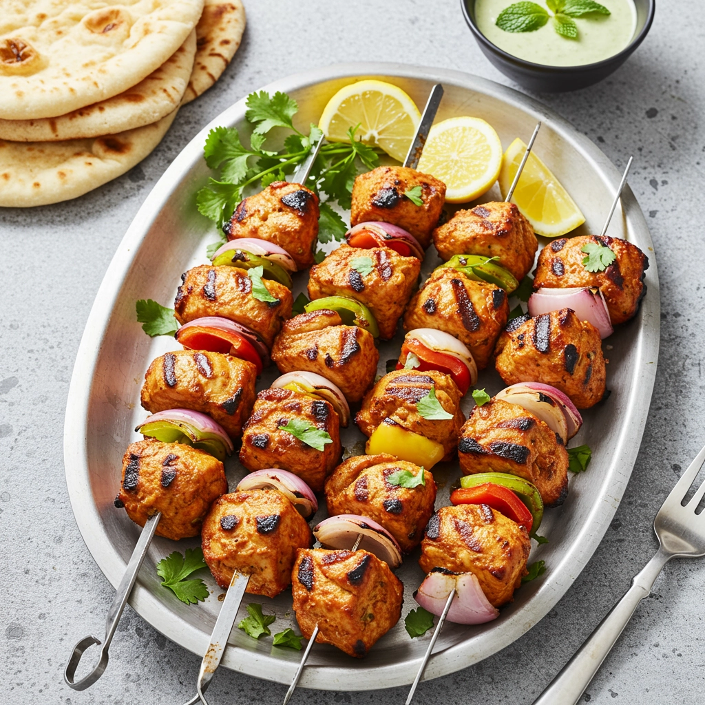 Grilled Chicken Tikka Boti Kebab