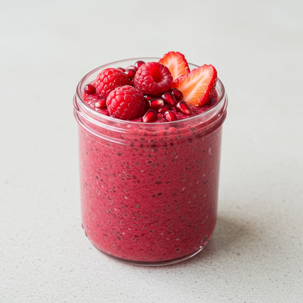 Red Chia Pudding