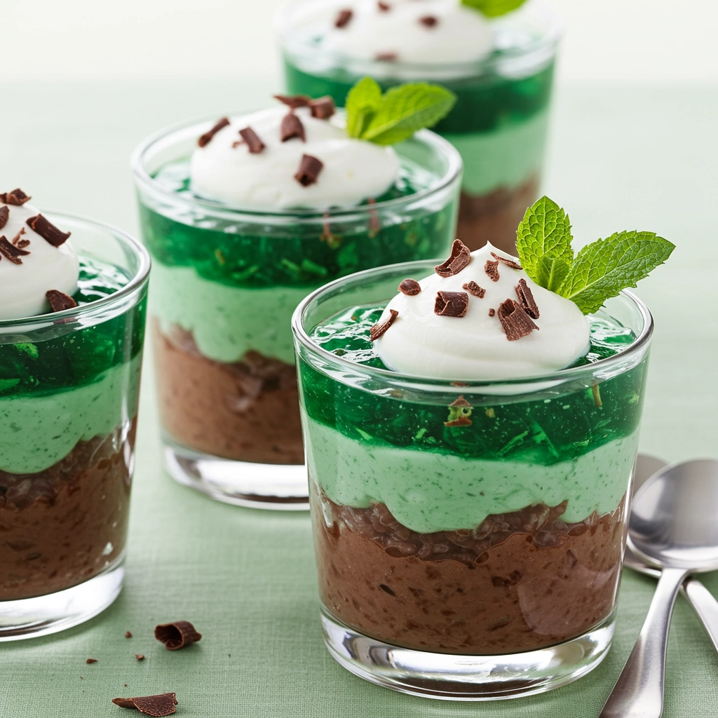 Chocolate Mint Jelly Rice Pudding