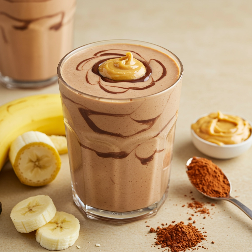 Chocolate Peanut Butter Banana Smoothie – Decadent Chocolate Smoothie Recipe