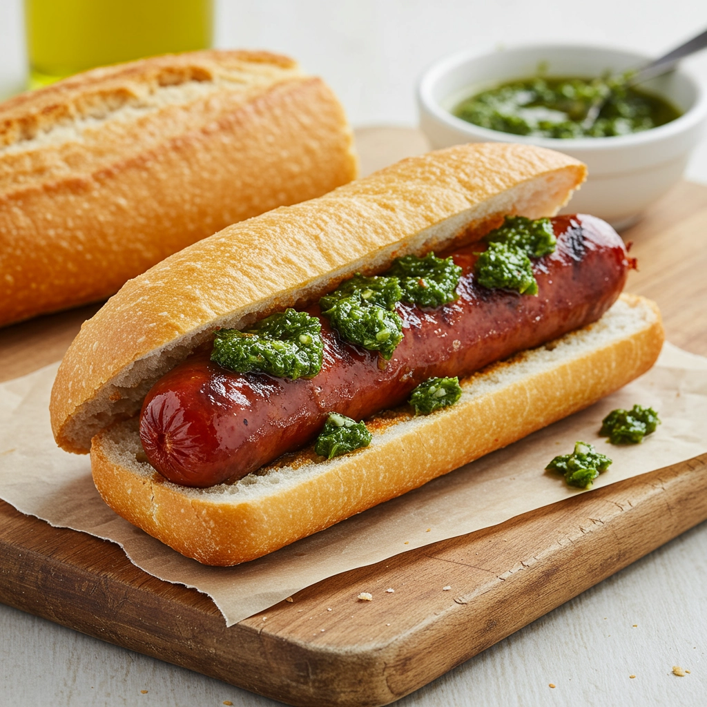 Choripán (Argentine Chorizo Sandwich)