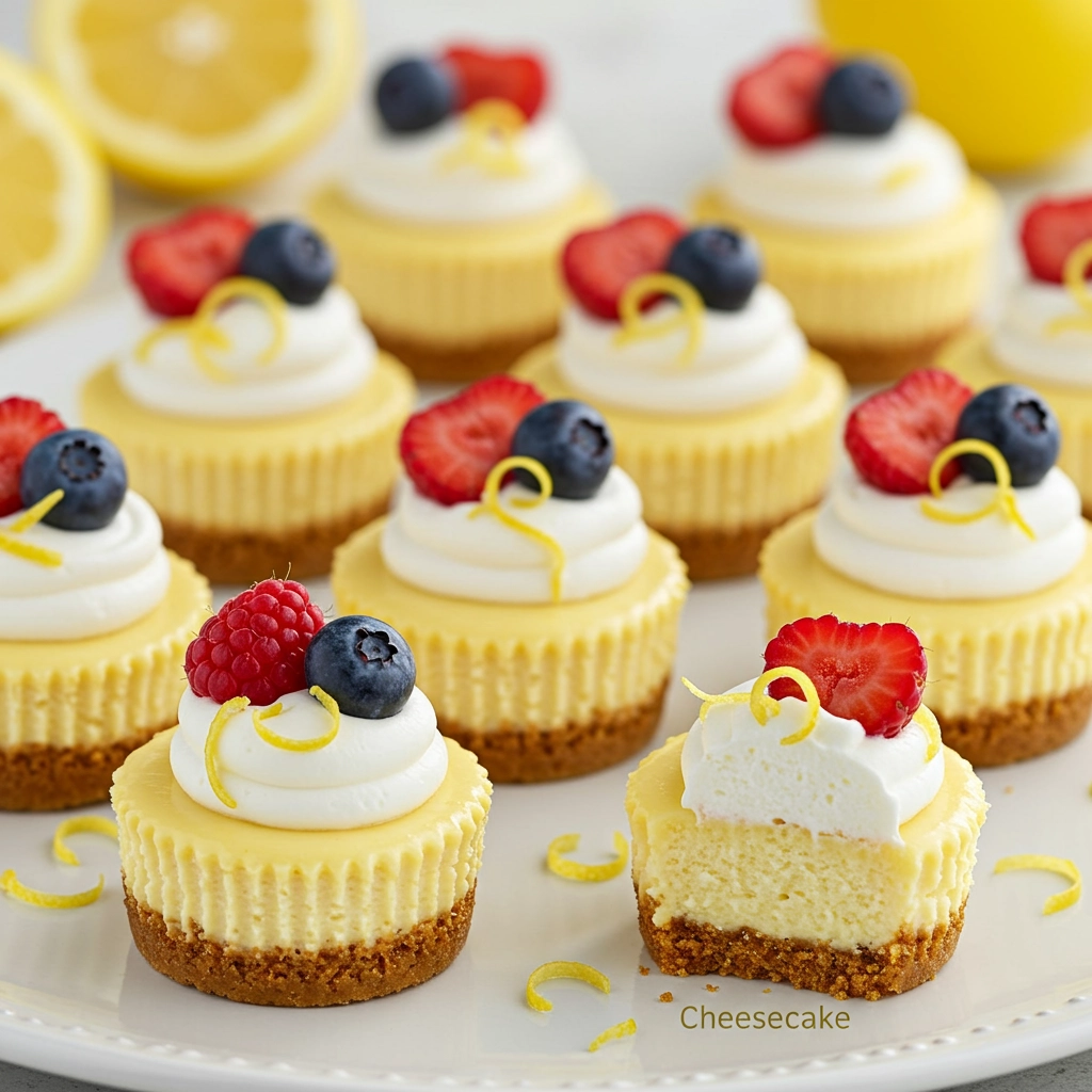 Mini Lemon Cheesecakes: Classic Lemon Dessert