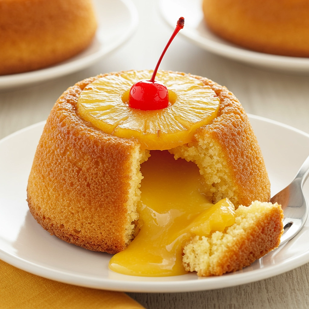 Pineapple Upside-Down Lava Cake