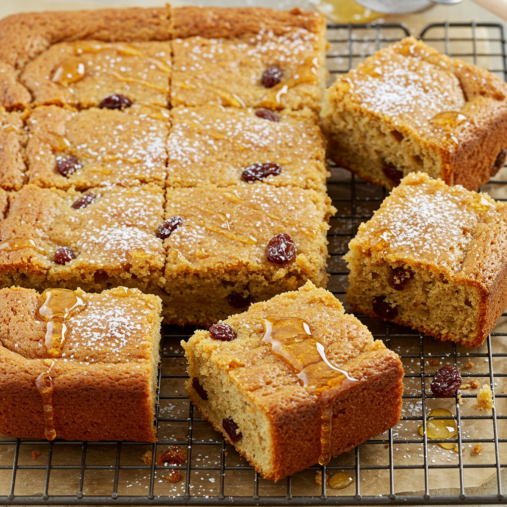 Spiced Honey Raisin Cake