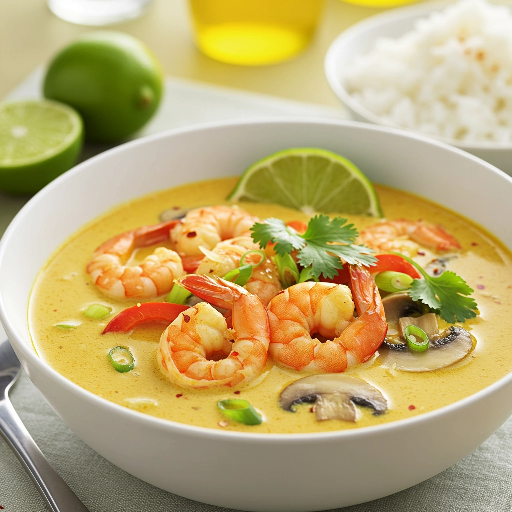 Thai-Inspired Coconut Shrimp Curry Soup