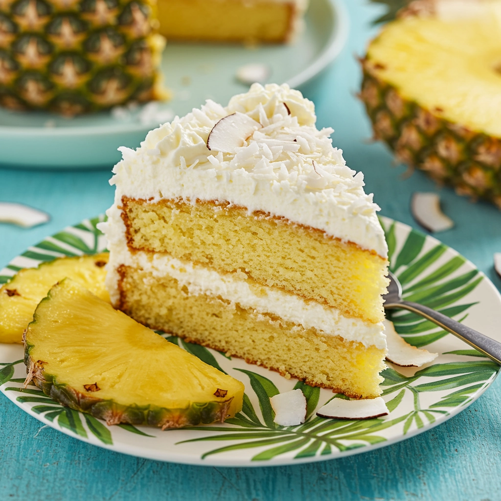 Tropical Pineapple Coconut Dream Cake – Island Dessert Bliss