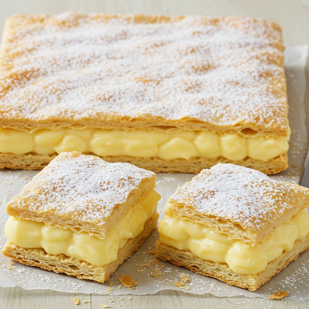Vanilla Custard Cream Squares
