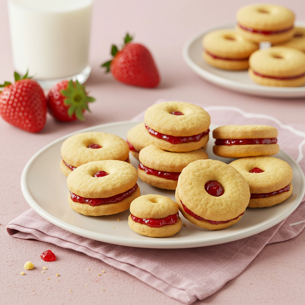Yo-Yo Day Strawberry Jam Sandwich Cookies