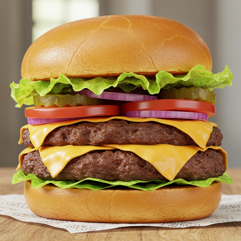 Classic Juicy Beef Burger